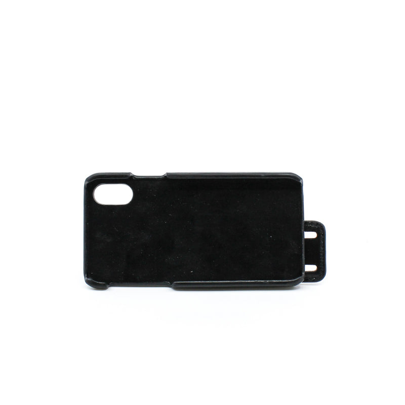 J'Adior Crinkled Calfskin In Black/Gold iPhone X/XS Cover GHW - L'UXE LINK