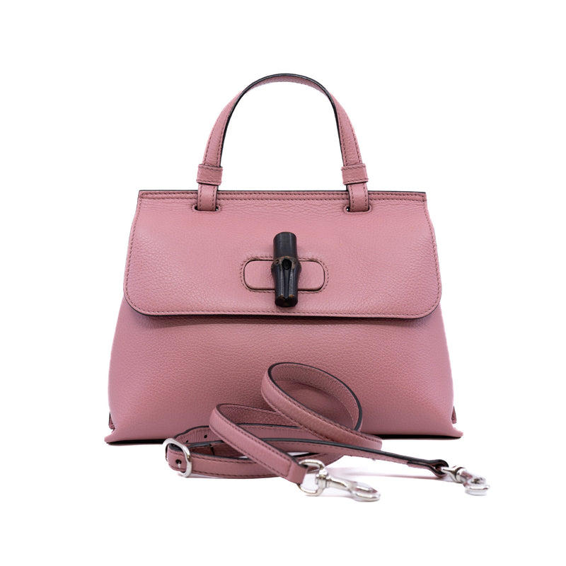 pink tote with handle bag - L'UXE LINK