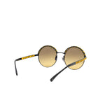 thumbnail round sunglasses in mental and calfskin