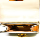 thumbnail small padlock in beige leather ghw