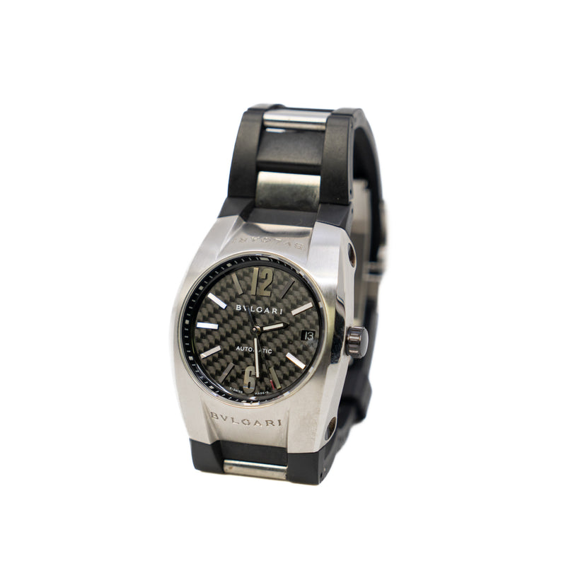 Ergon Chronograph Automatic EG35S In Rubber And Stainless Steel Men Watch - L'UXE LINK