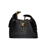 thumbnail small 25 bag in black washed denim #HG33XXXX ghw