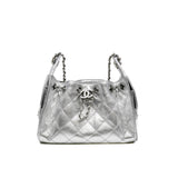 thumbnail mini 25 bag in metallic silver caviar phw #C47HXXXX