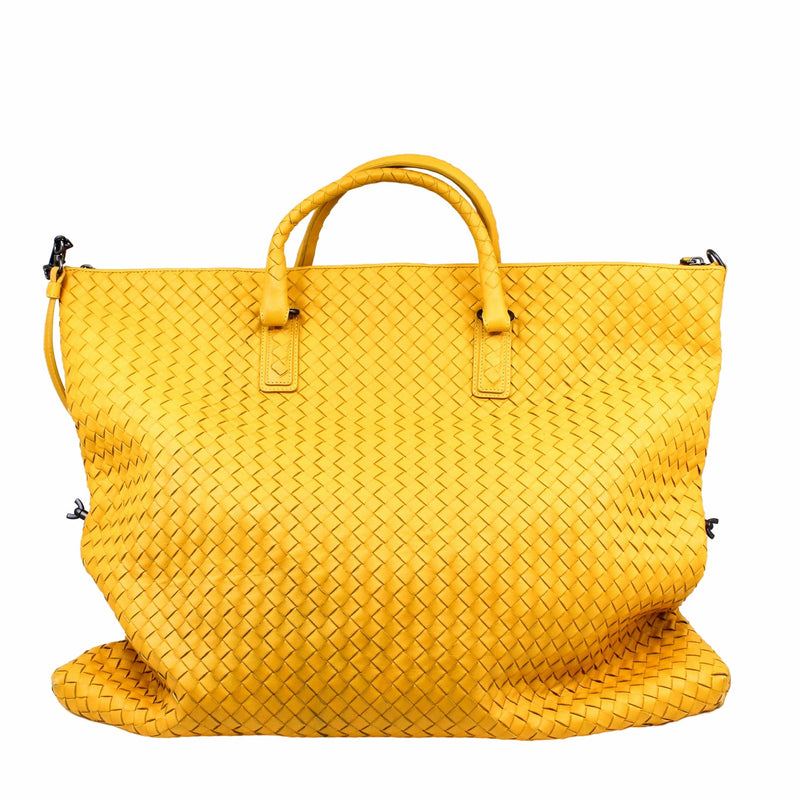 Large leather zip tote online