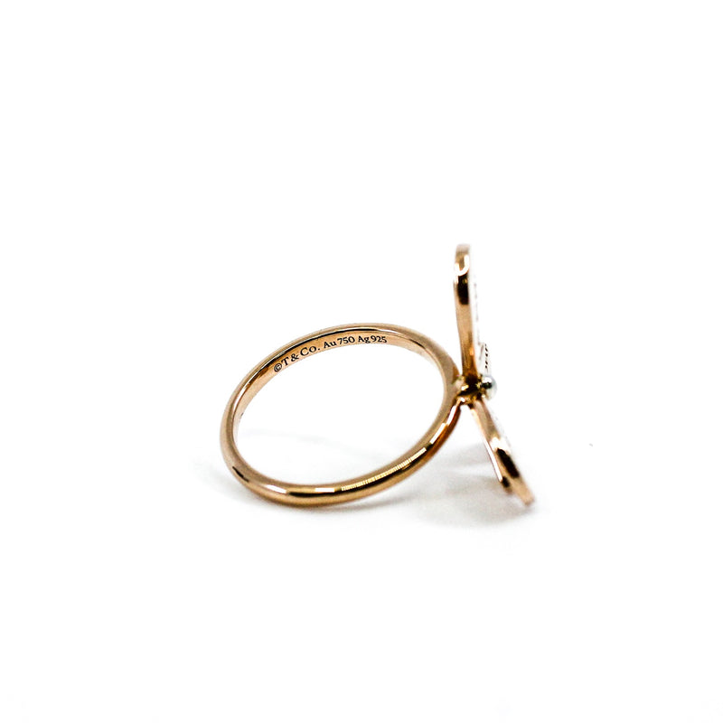 love bugs Butterfly Ring in 18k Rose Gold and Sterling Silver rrp 2950 - L'UXE LINK