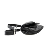 thumbnail belt bag in black lambskin phw