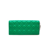 thumbnail medium evening clutch in lambskin green phw 2013