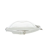 thumbnail souvenir crossbody bag in white croc-effect leather phw