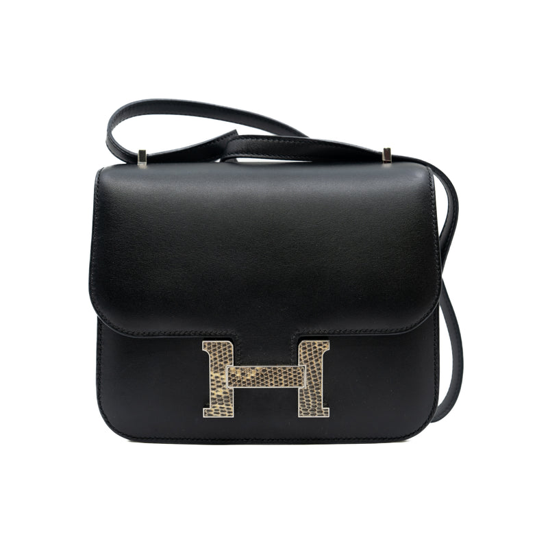 constance 19 mini with lizard buckle in monsieur black phw Z stamp