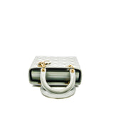 thumbnail medium Lady Dior in grey patent leather 2021 ghw