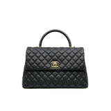 thumbnail large coco handle in caviar black ghw seri 30