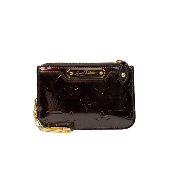 Amarante Monogram Vernis Key Pouch GHW - L'UXE LINK