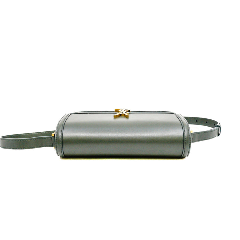 medium solferino satchel in calfskin dark green ghw 2020