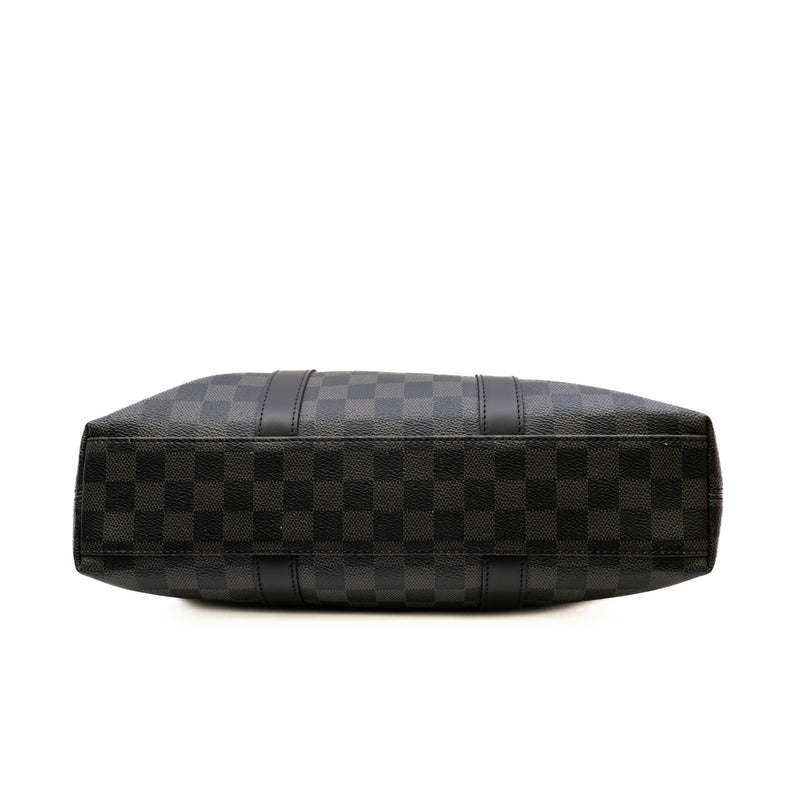 Graphite Anton tote bag in Damier Graphite coated canvas phw - L'UXE LINK