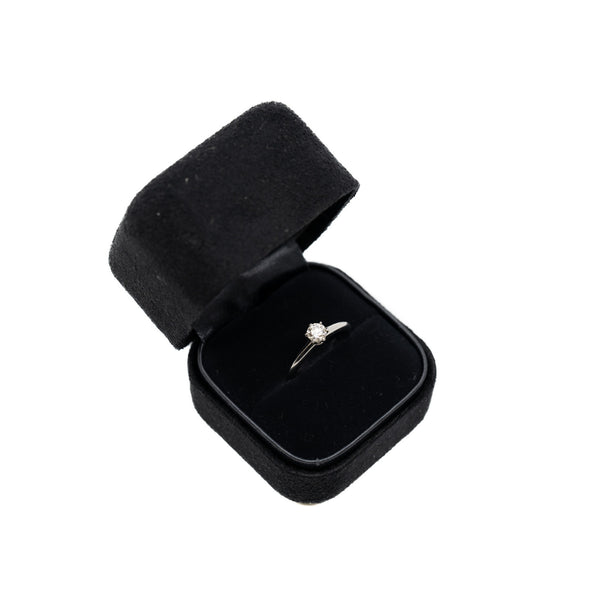 0.36ct Six claw diamond ring in pt950 #6 - L'UXE LINK