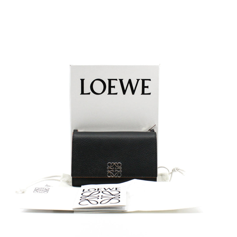 card holder with chain leather black phw - L'UXE LINK