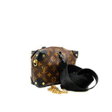 thumbnail petite malle souple in monogram canvas black ghw