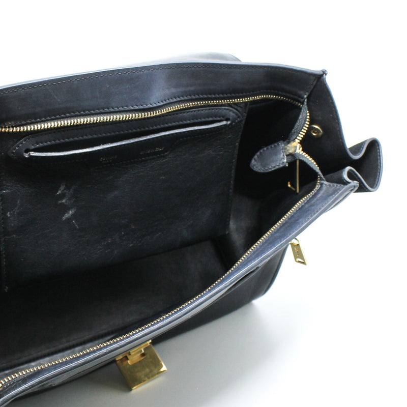 Trapeze black crocodile embossed ghw