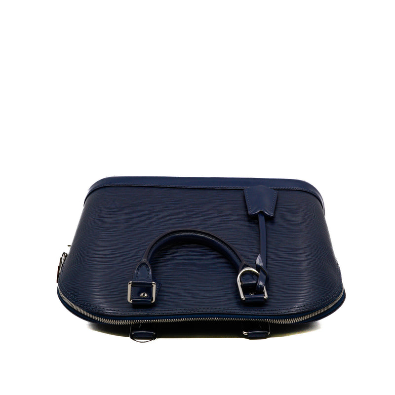 Alma Pm Blue Indigo Epi Leather Bag Phw - L'UXE LINK