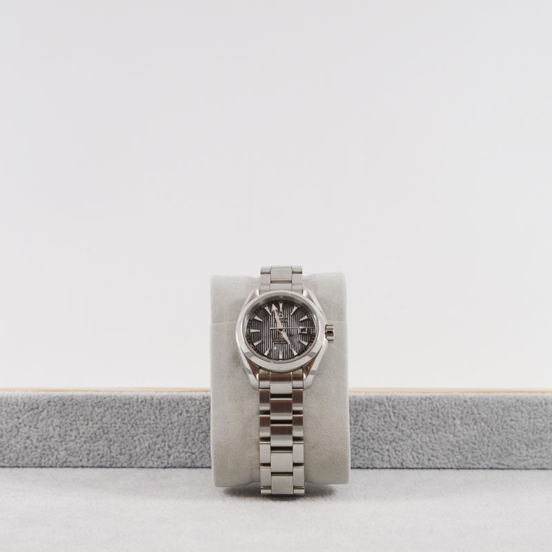 lady watch 28mm gray dial steel