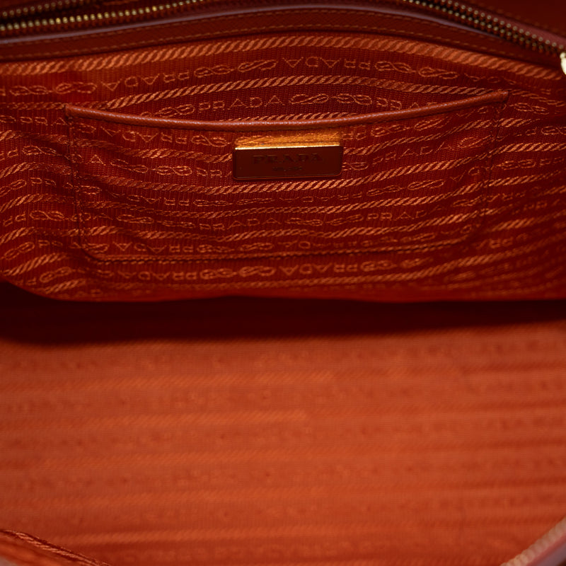 saffiano large in epsom orange ghw - L'UXE LINK