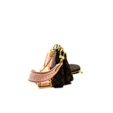 thumbnail multi pochette monogram canvas with pink fabric strap ghw