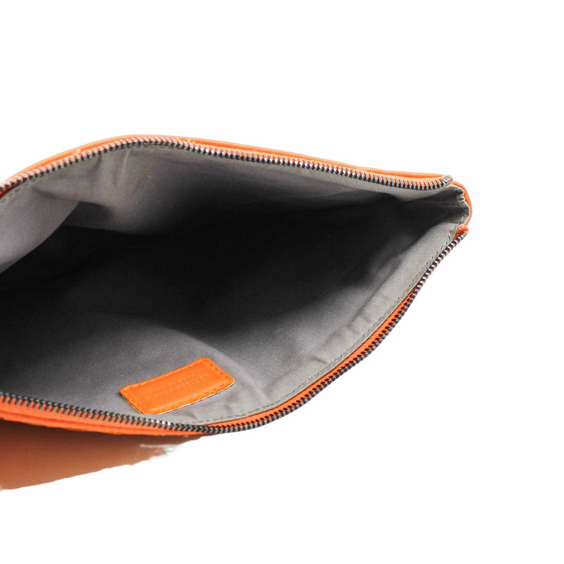 medium orange clutch shw - L'UXE LINK