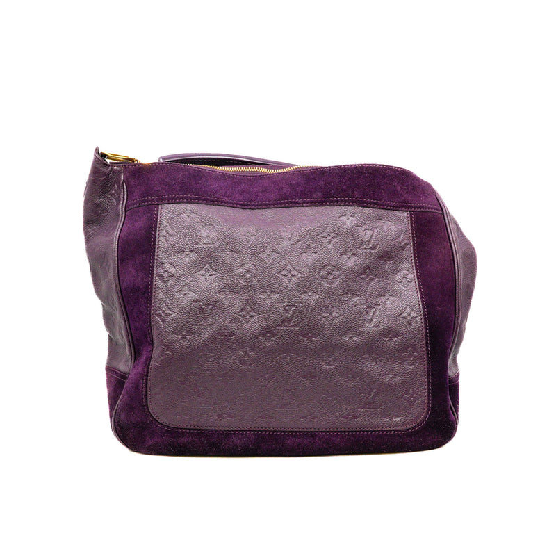 Audacieuse MM Monogram Empreinte Aube Purple Suede/Calf GHW With Strap - L'UXE LINK