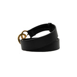 thumbnail gg buckle belt in leather black ghw #80/32