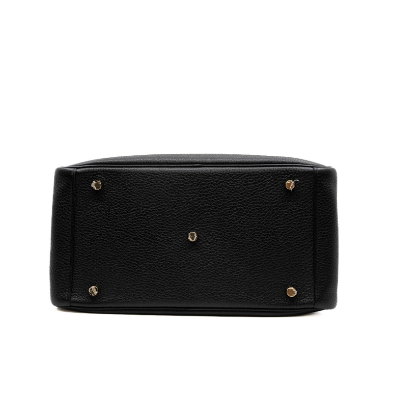 Lindy 30 TC Leather In Black With Twilly C Stamp GHW