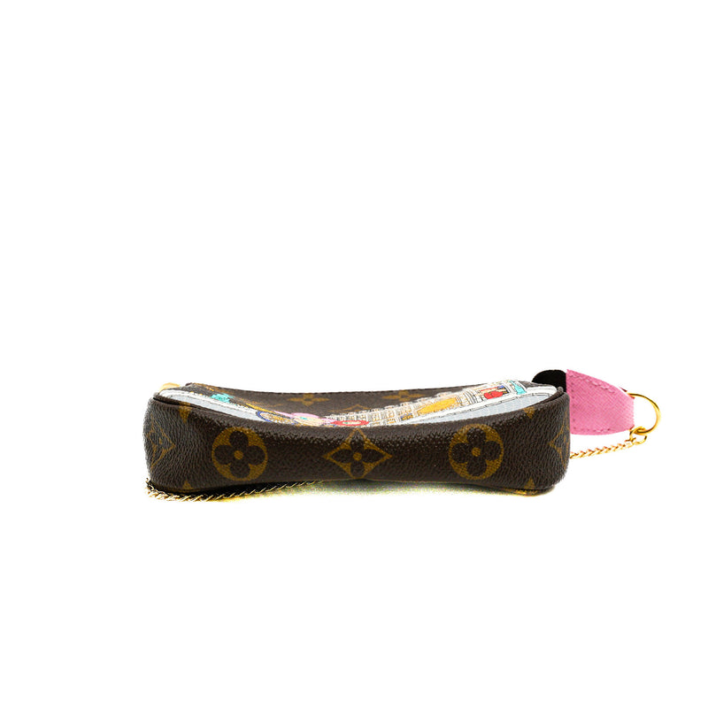 Limited Edition Vivienne Mini Monogram Pochette Accessoires Baguette Handbag GHW - L'UXE LINK