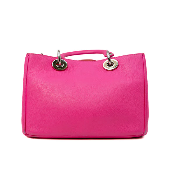 2013 Mini Diorissimo Rosepink/Red Calfskin Handbag PHW With Strap