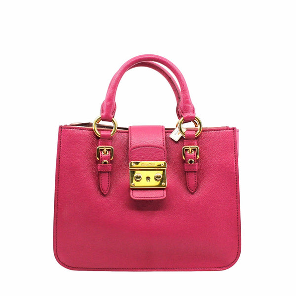 Madras Shopping Tote Rosa Gemma Goatskin Pink GHW