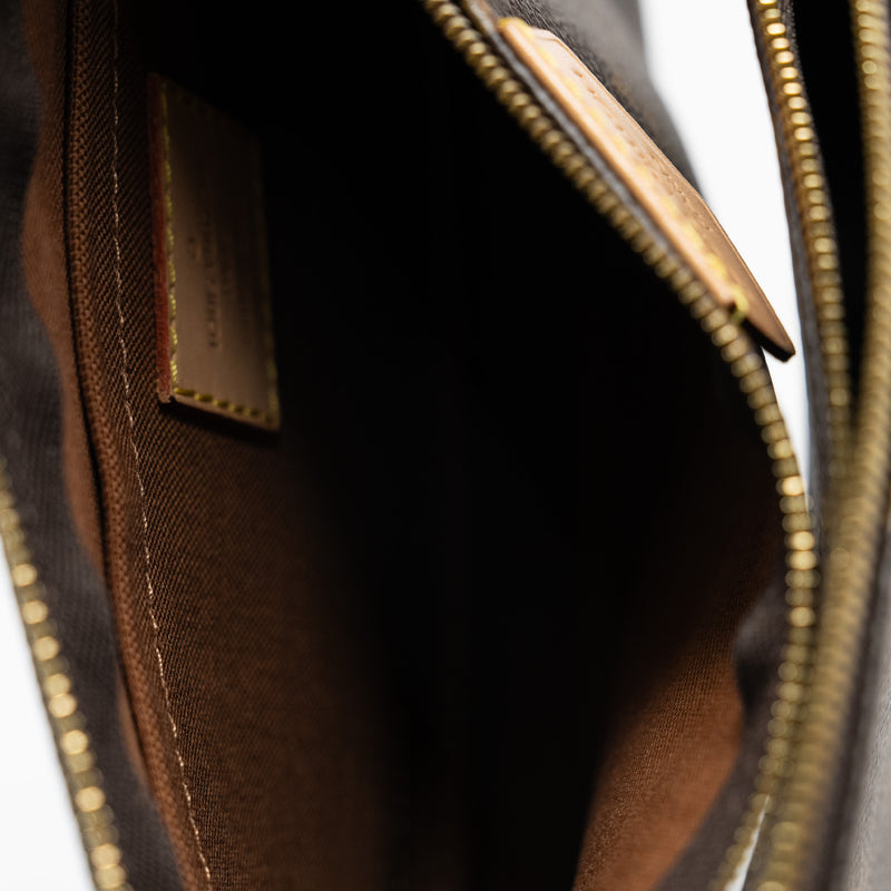 Multi Pochette Accessoires with khaki strap in monogram ghw 2022+