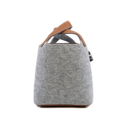 Picotin Lock 18 Feutre/Swift Gris Clair/Gold PHW Y Stamp - L'UXE LINK