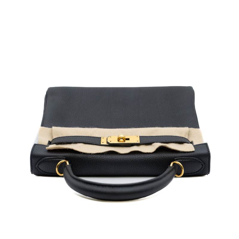 kelly 28 black togo z stamp ghw