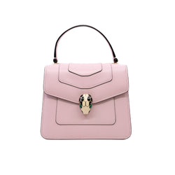 BVLGARI SERPENTI FOREVER CROSSBODY TOP HANDLE BAG IN PINK GHW