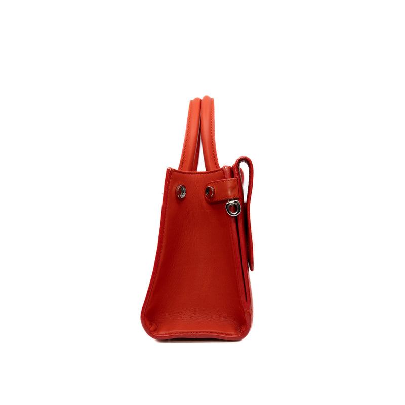 Mini Diorever Calfskin Orange Red Bag Phw 2016 with Strap - L'UXE LINK