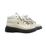 thumbnail white suede ankle boots #37