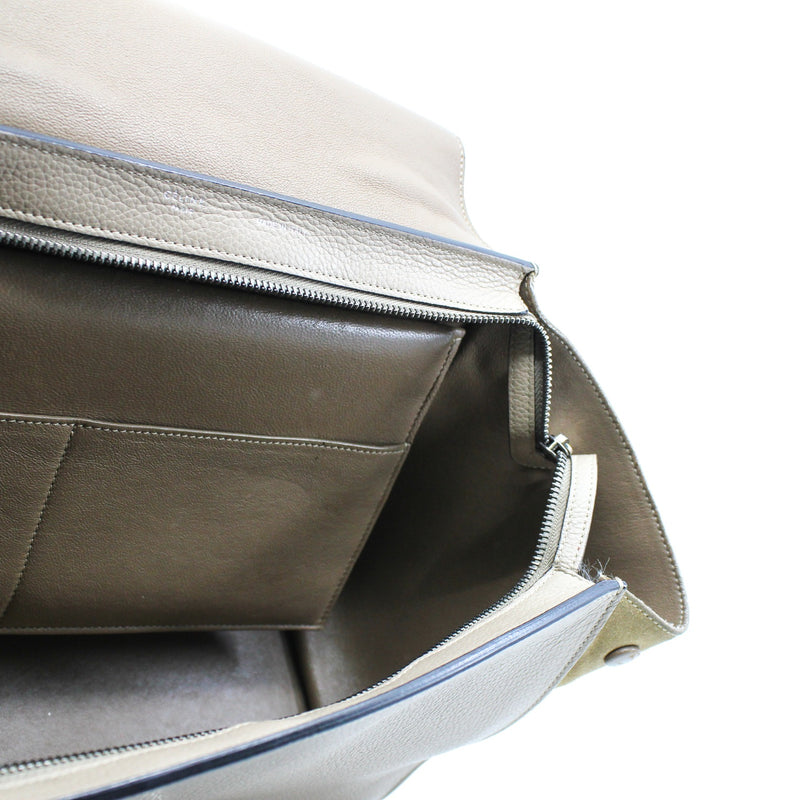 Trapeze Bag Medium Leather  grey