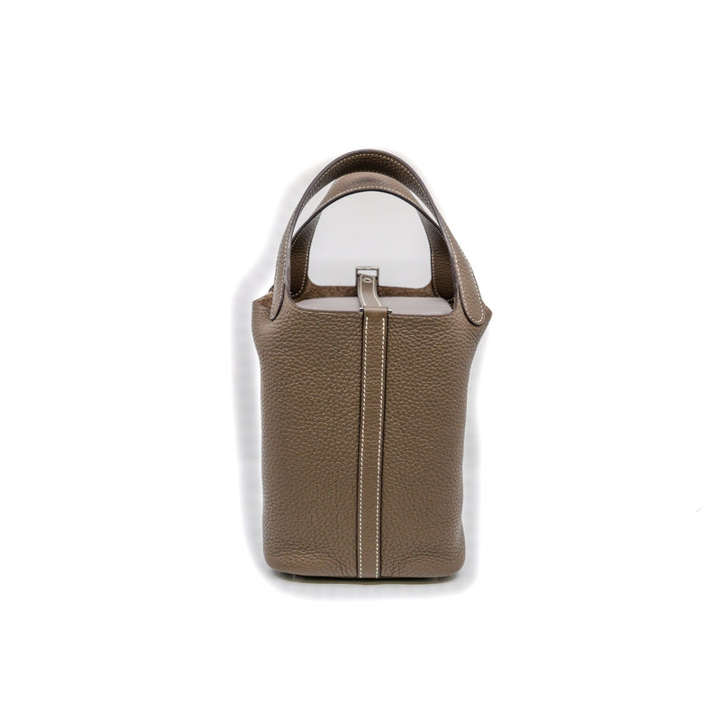 picotin 18cm in etoupe epsom TC stamp A PHW