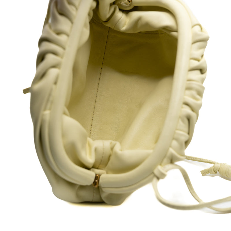 Mini Pouch In Light Yellow Calf Leather GHW - L'UXE LINK