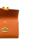 thumbnail Charniere Compact wallet in gold ghw k stamp