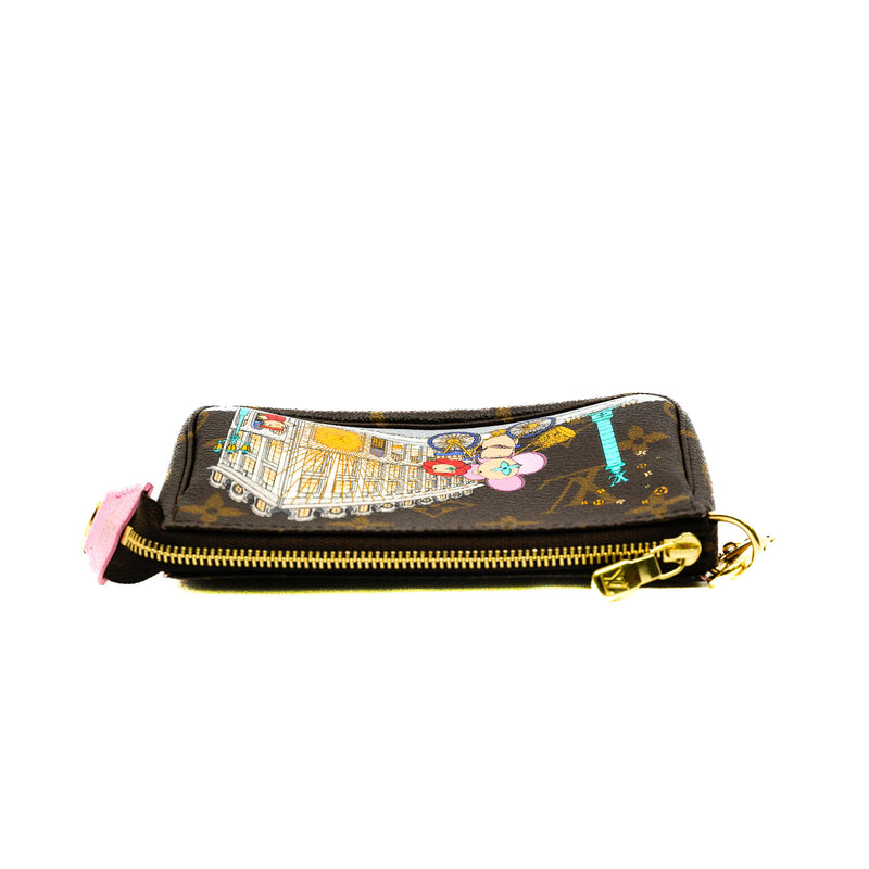 Limited Edition Vivienne Mini Monogram Pochette Accessoires Baguette Handbag GHW - L'UXE LINK