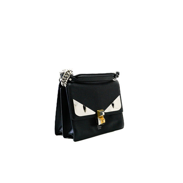 Small Monster Kan I Black Calfskin Shoulder Bag PHW - L'UXE LINK