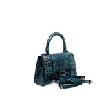 thumbnail XS hourglass in dark green ccd embossed phw