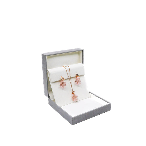 Rose Dior Pré Catelan Rose Gold/Diamonds/Pink Quartz Necklace