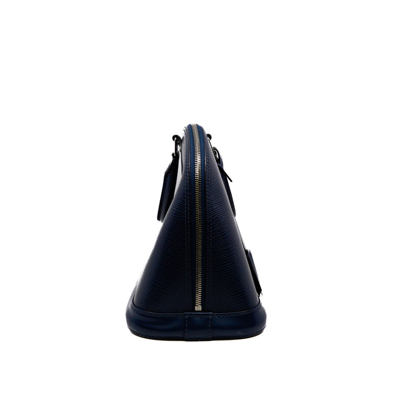 Alma Pm Blue Indigo Epi Leather Bag Phw - L'UXE LINK
