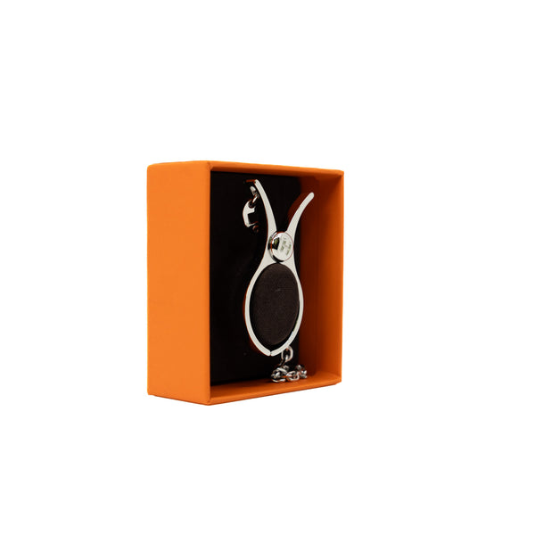 Filou Glove Clip In Plated Metal PHW - L'UXE LINK