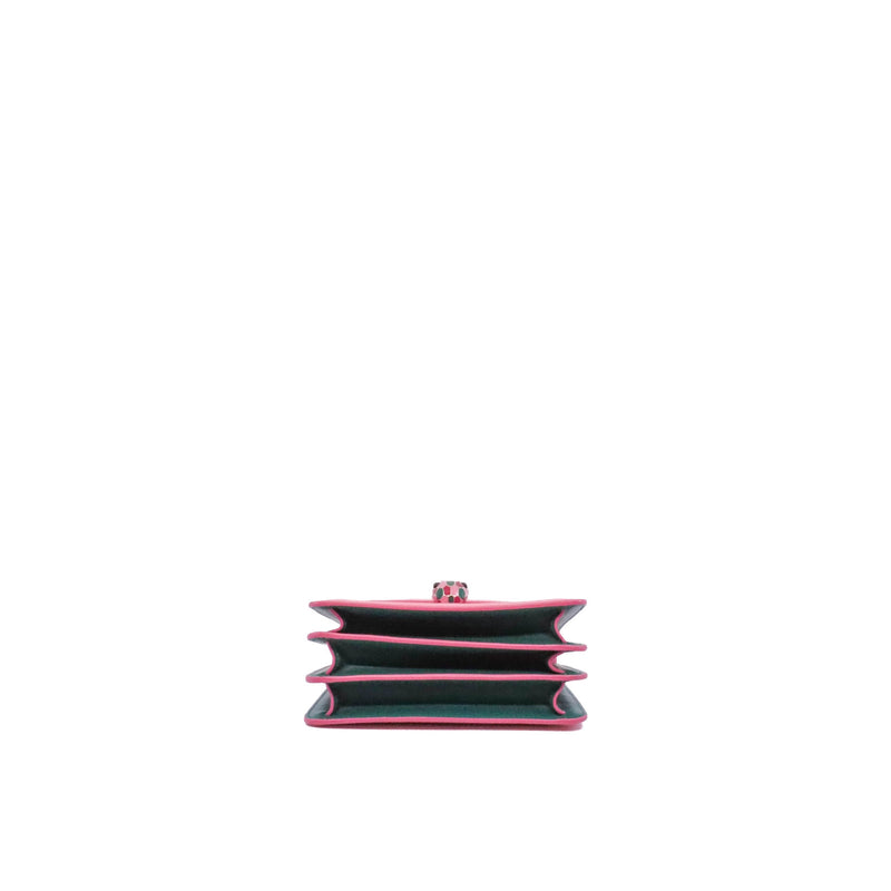 serpenti top handle pink mix green side bag - L'UXE LINK